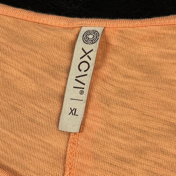 XCVI Sherwin Tank Top Womens XL Scoop Neck Orange Wearables Summer Lightweight - Picture 2 of 7
